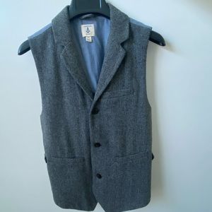 Lands End Kids XL grey and blue vest